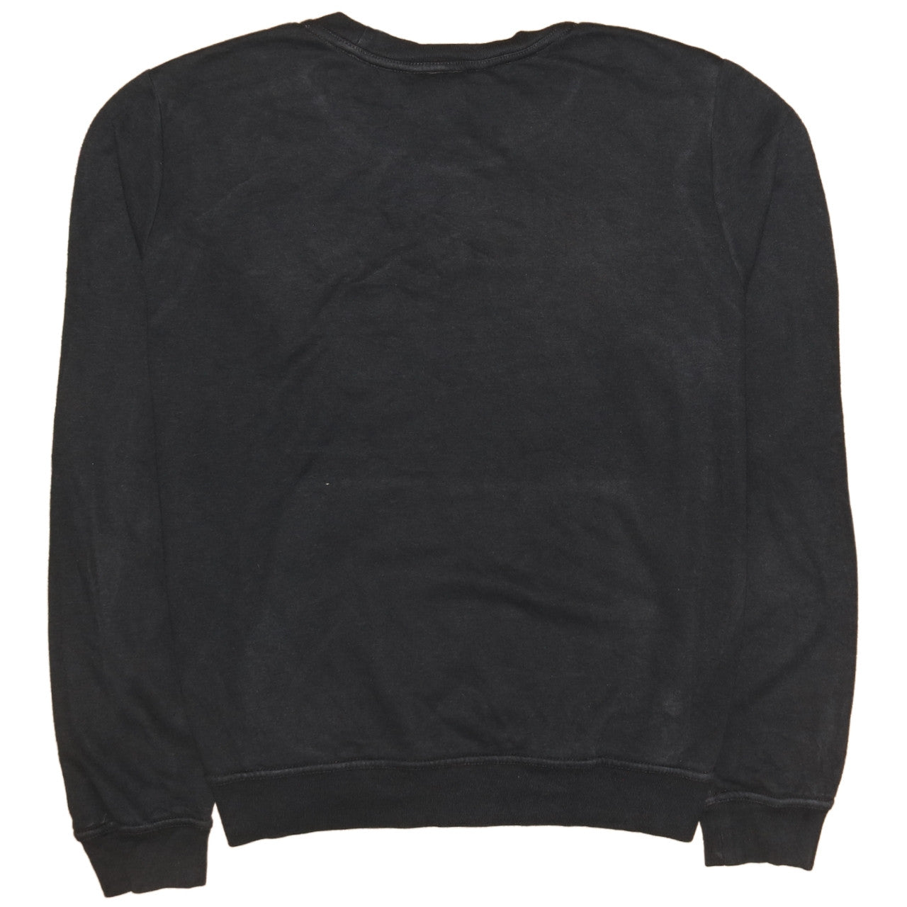 Nike Men Black Crew Neck Pullover Sweatshirt M Regular Fit