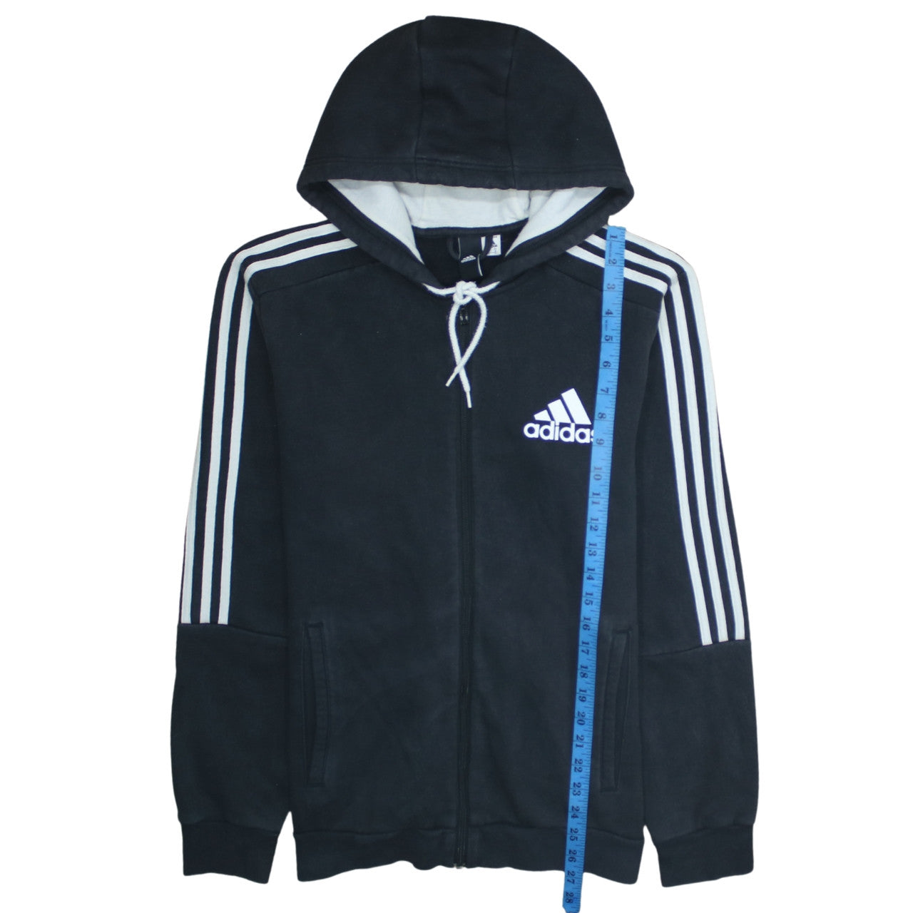 Adidas Men's Black Full Zip Hoodie M Sports Fleece Sweatshirt