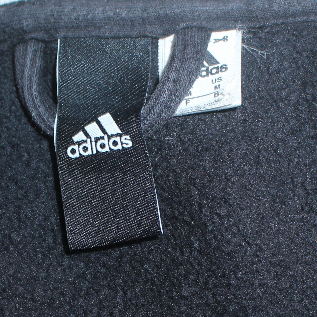 Adidas Men's Black Full Zip Hoodie M Sports Fleece Sweatshirt
