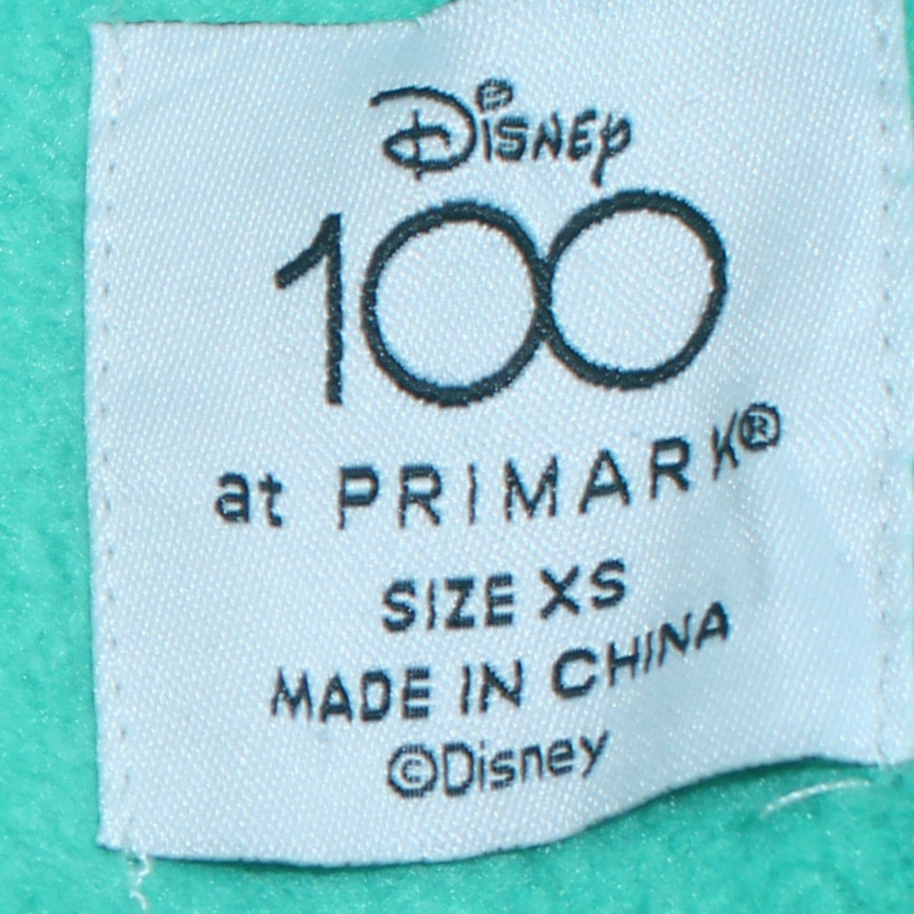 Disney at Primark Women XS Green Mickey & Pluto Pullover Sweatshirt