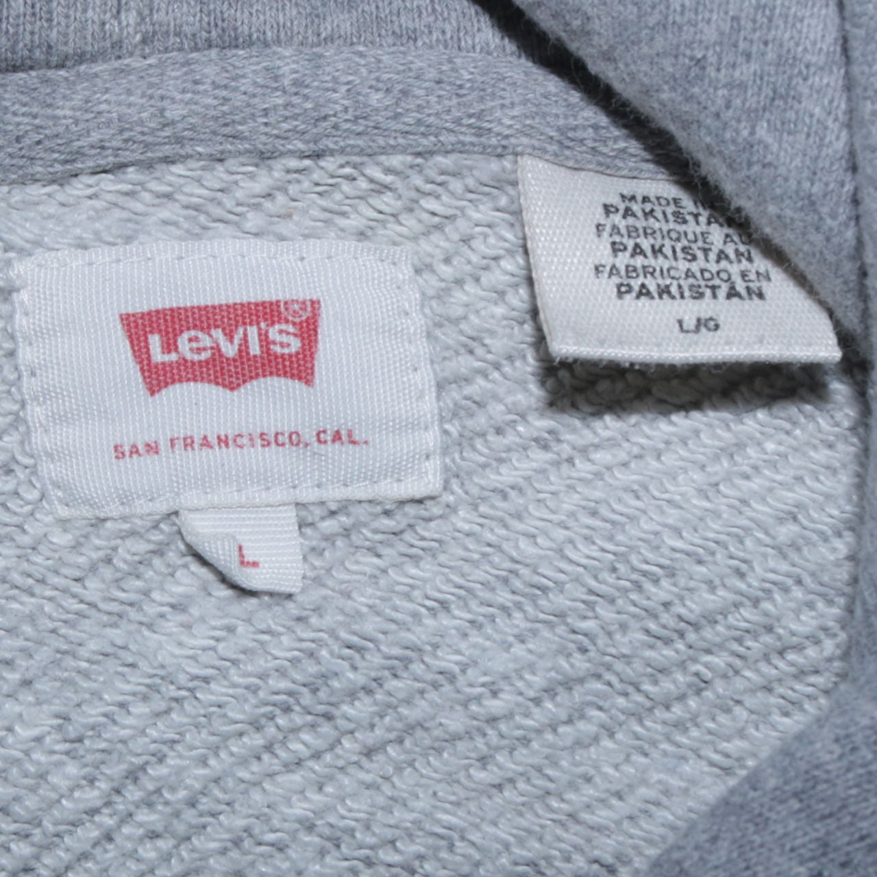 Levi's Womens Beige L Pullover Hoodie with Logo Print