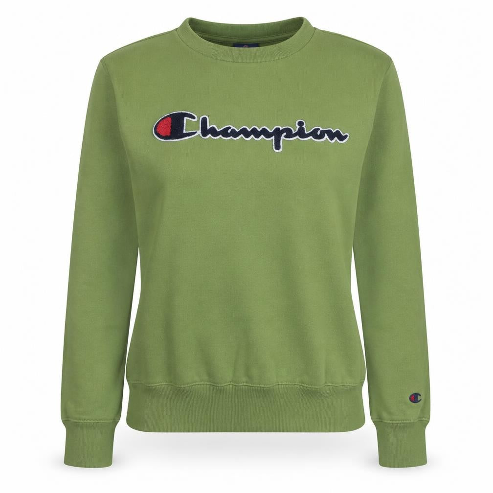 Champion Women’s Green Small Pullover Sweatshirt with Logo