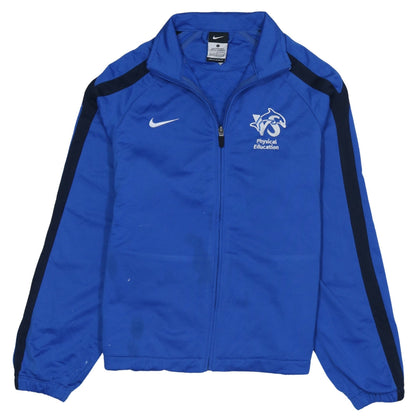 Additional front view of Nike boys’ blue full zip physical education sweatshirt 12-13 years