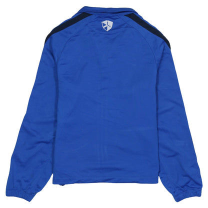 Back view of Nike boys’ blue full zip physical education sweatshirt 12-13 years