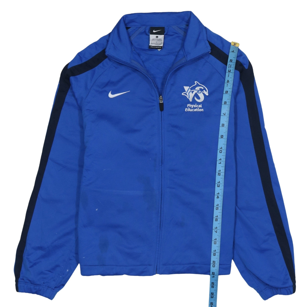 Nike Boys Blue Full Zip Physical Education Sweatshirt 12-13 Years