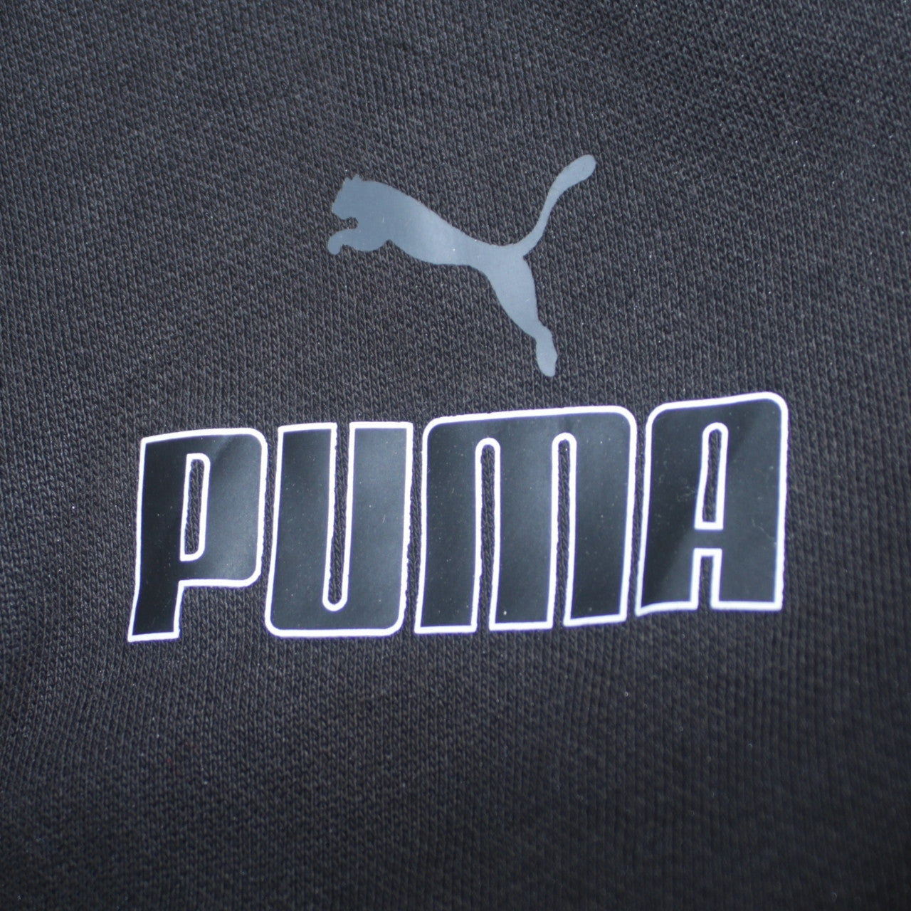 Puma Men's Black Jogger Trousers Size M Regular Fit Fleece