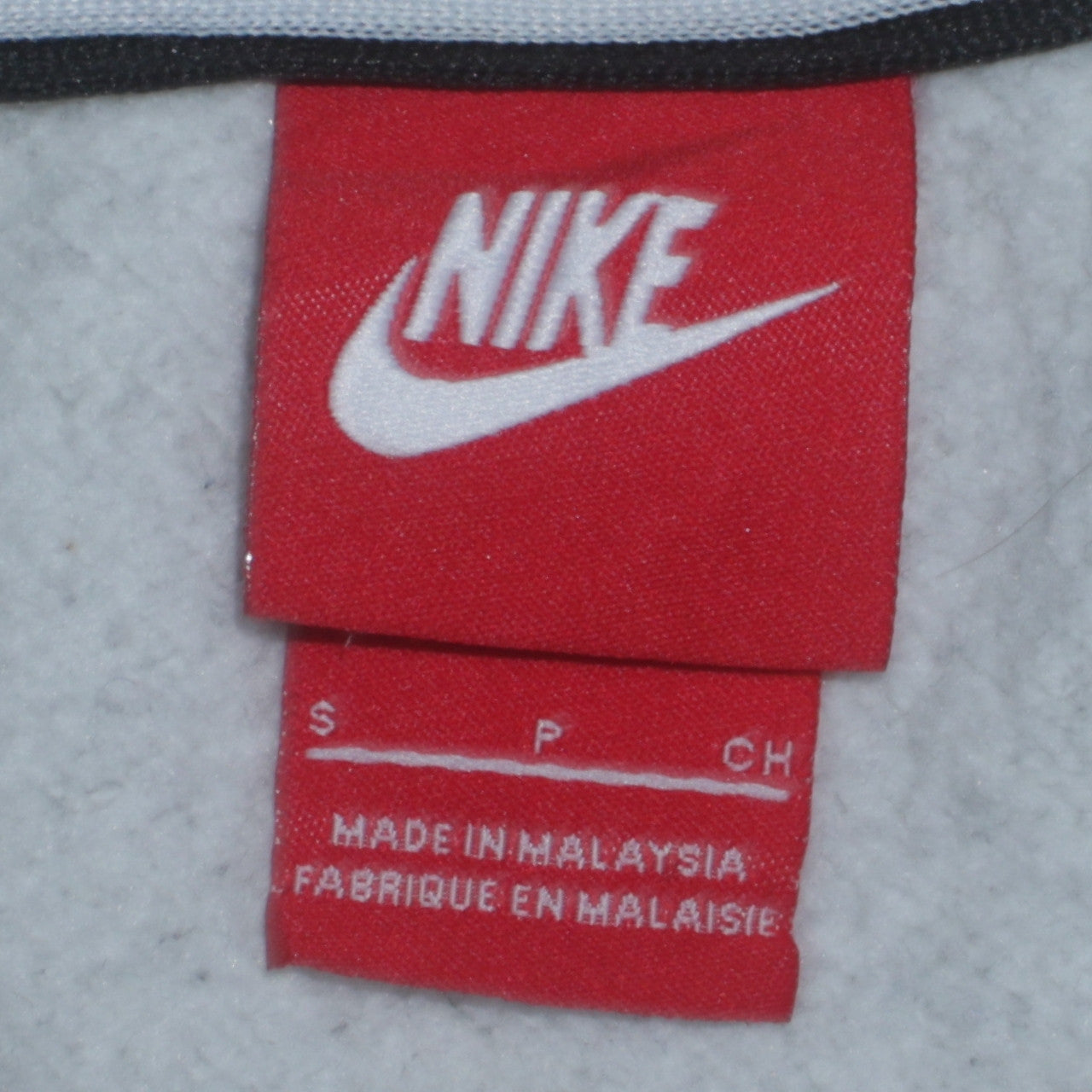 Nike Men's Grey Air Logo Crew Neck Pullover Sweatshirt Size S