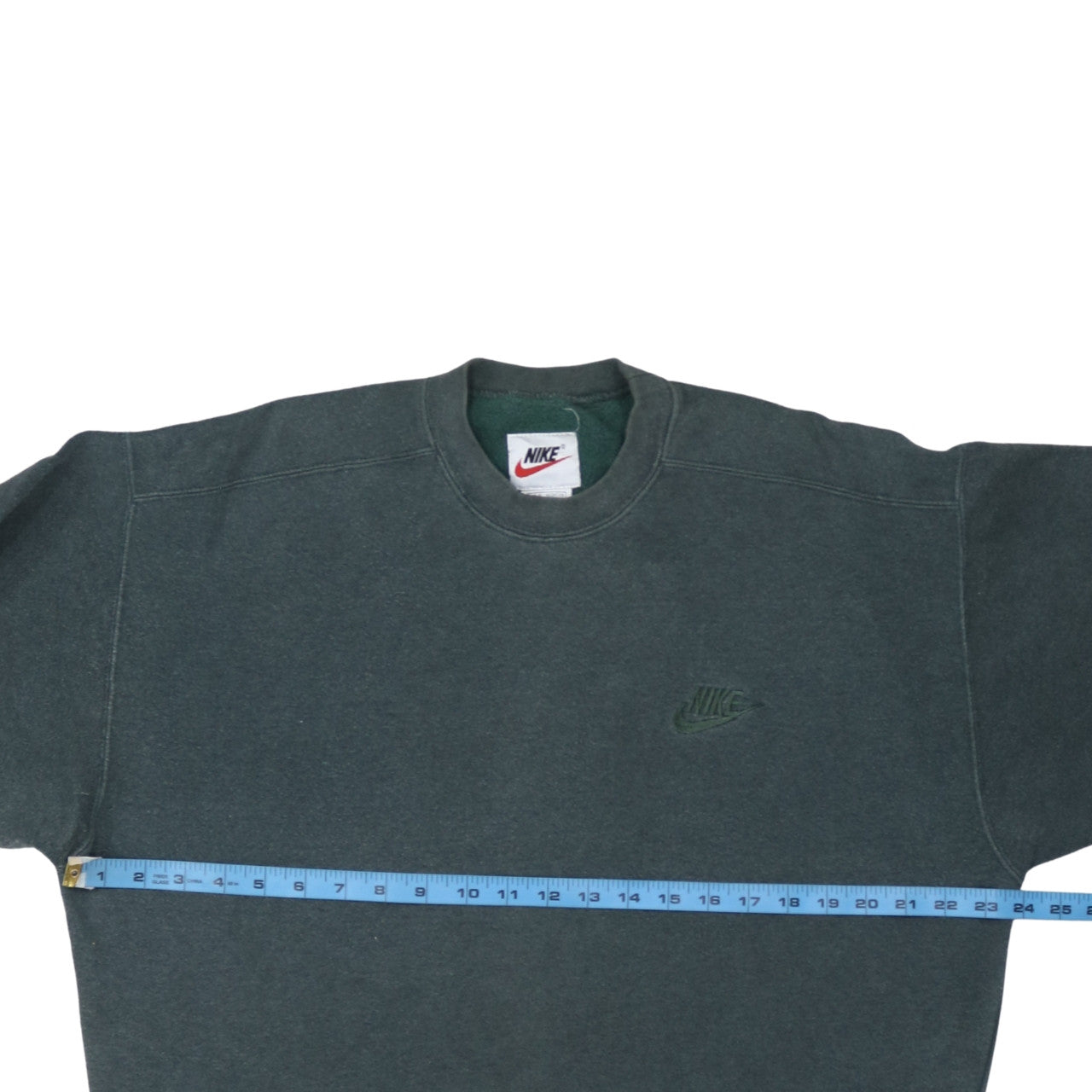 Nike Men’s Green Embroidered Logo Crew Neck Sweatshirt Size M