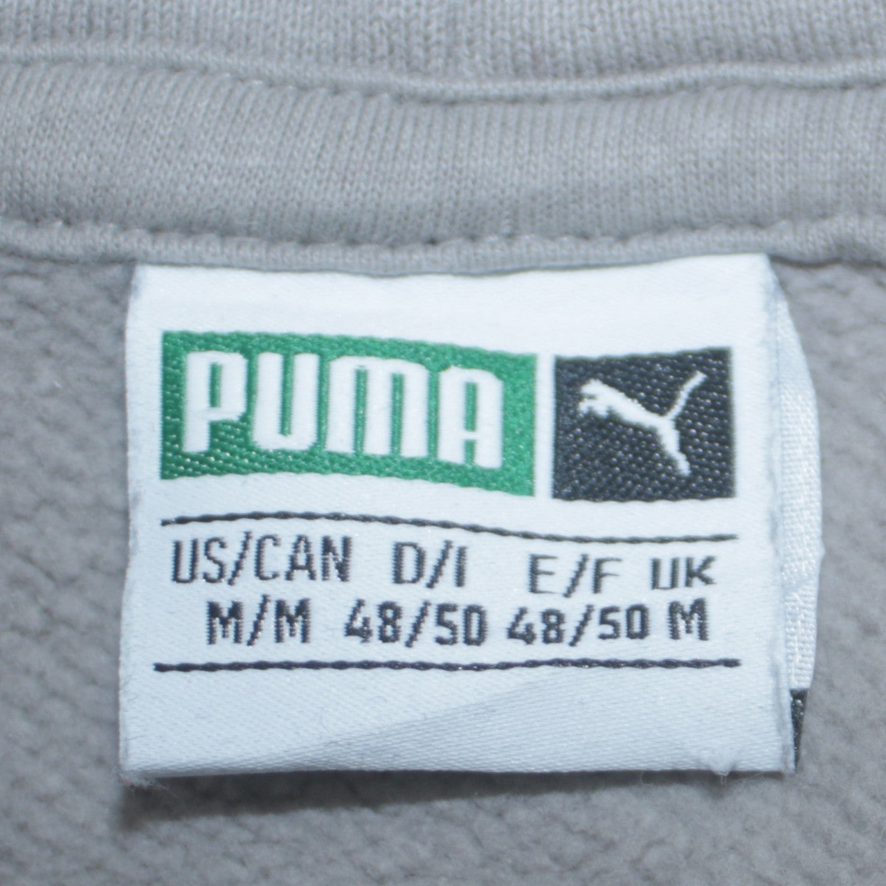 Puma Men's Grey Pullover Hoodie Size M Sportswear