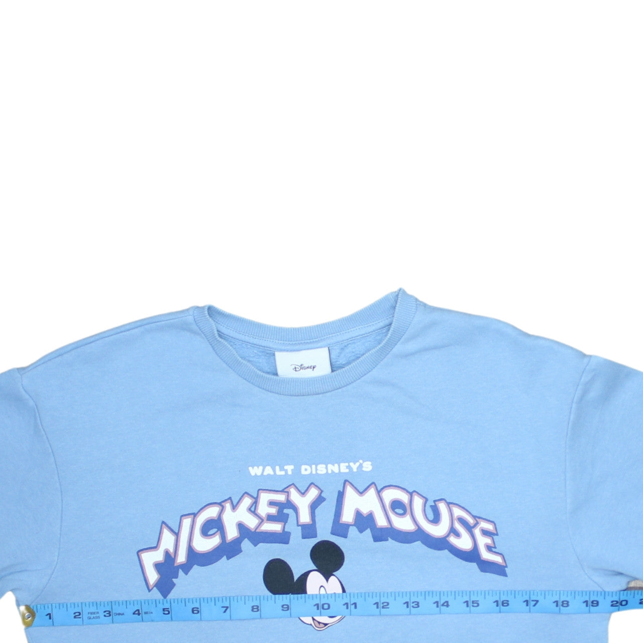 Disney Mickey Mouse Blue Sweatshirt Unisex Adults S Pullover