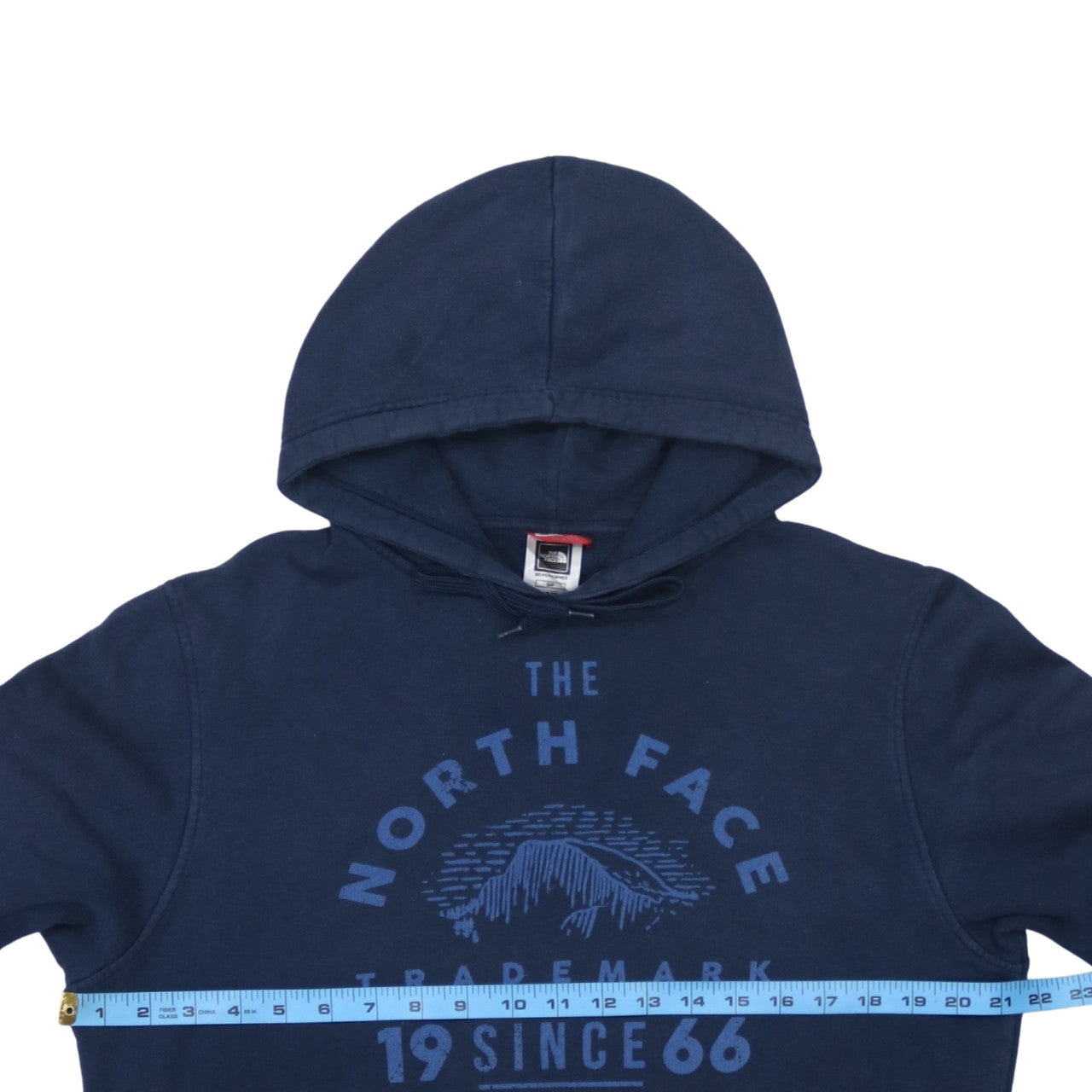 The North Face Men's Blue Pullover Hoodie Size S Outdoor Logo Sweatshirt