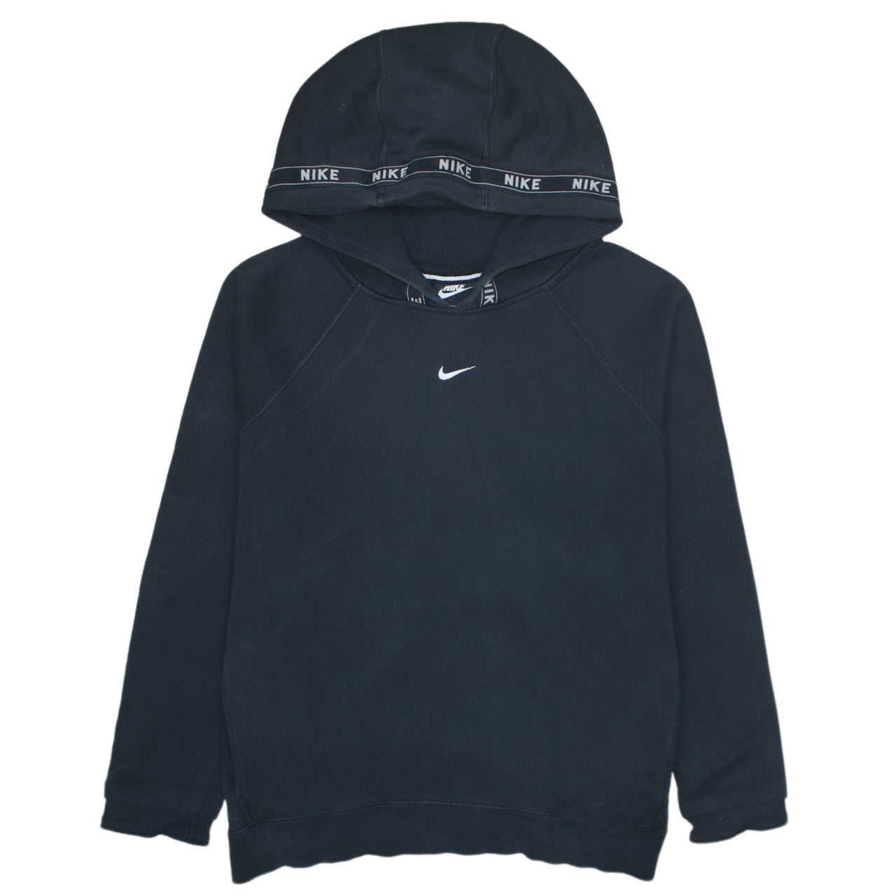 Nike Men's Black Pullover Hoodie M Logo Sportswear Fleece