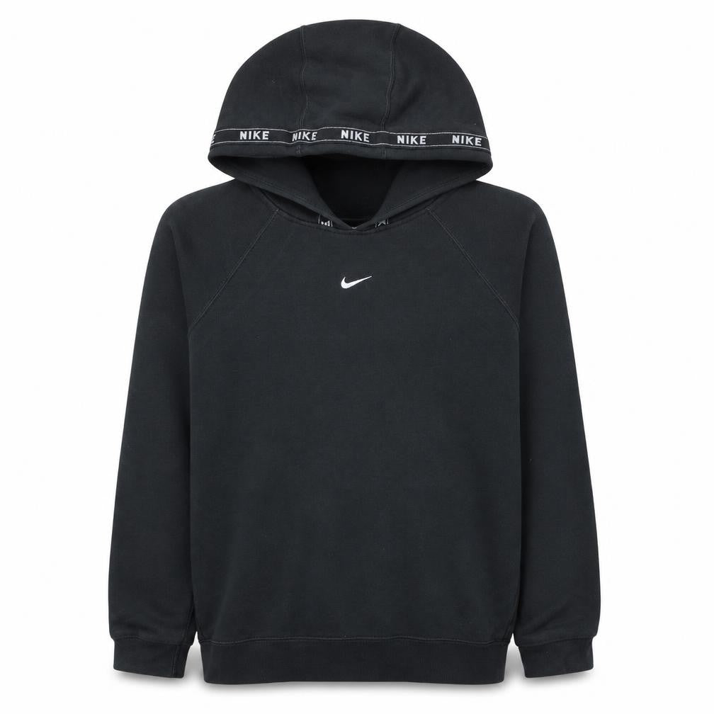 Nike Men's Black Pullover Hoodie M Logo Sportswear Fleece