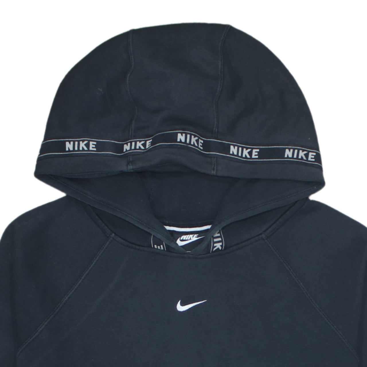 Nike Men's Black Pullover Hoodie M Logo Sportswear Fleece