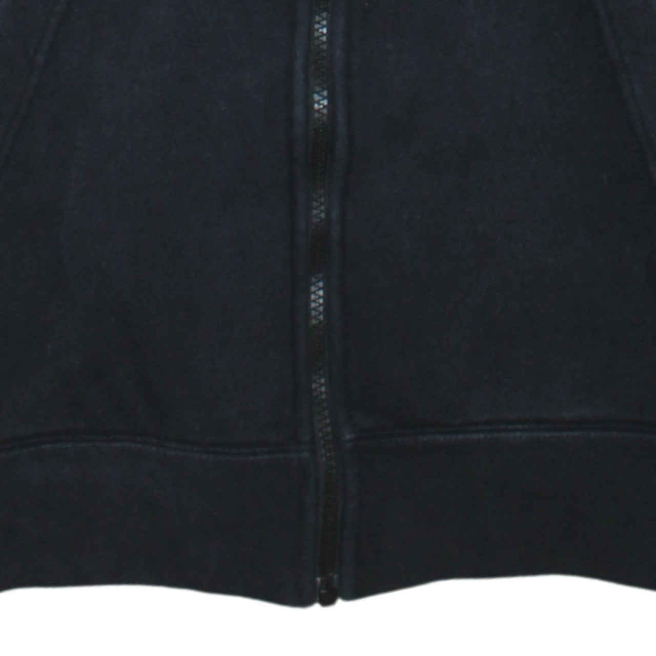 Nike Men's Black Full Zip Hoodie Small Logo Fleece Sweatshirt