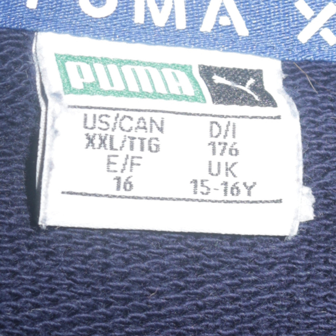 Puma Boys Blue Colourblock Crew Neck Sweatshirt 15-16 Years