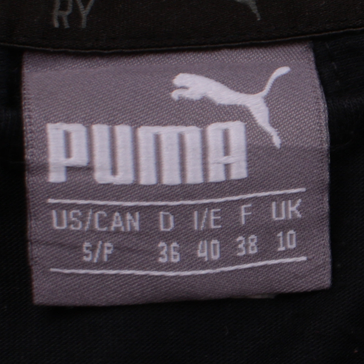 Puma Women's Black Full Zip Hoodie Size 10 Hooded Sweatshirt