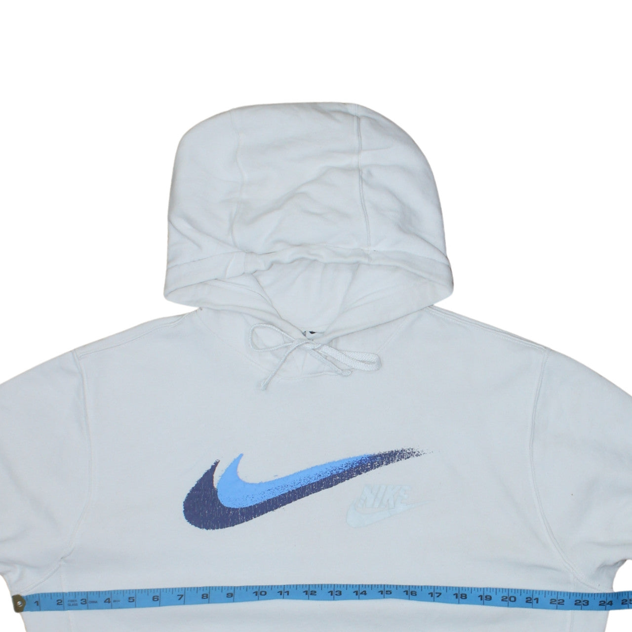 Nike Men's White Swoosh Pullover Hoodie Small Regular Fit