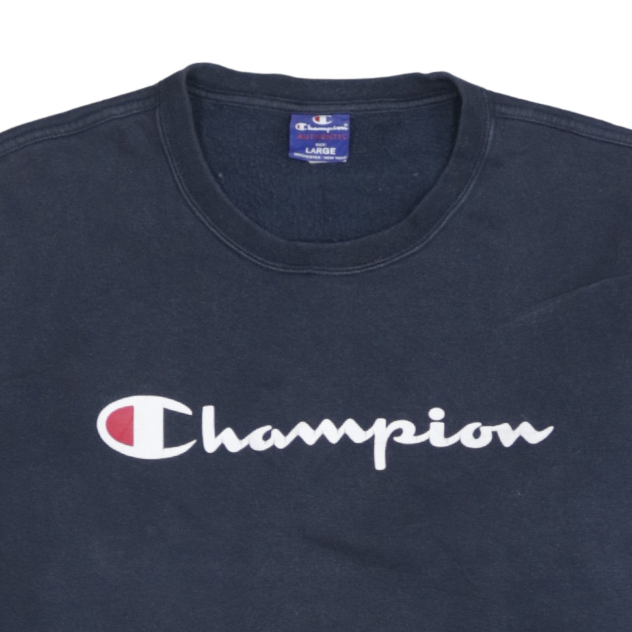 Champion Men's Blue Large Pullover Logo Sweatshirt