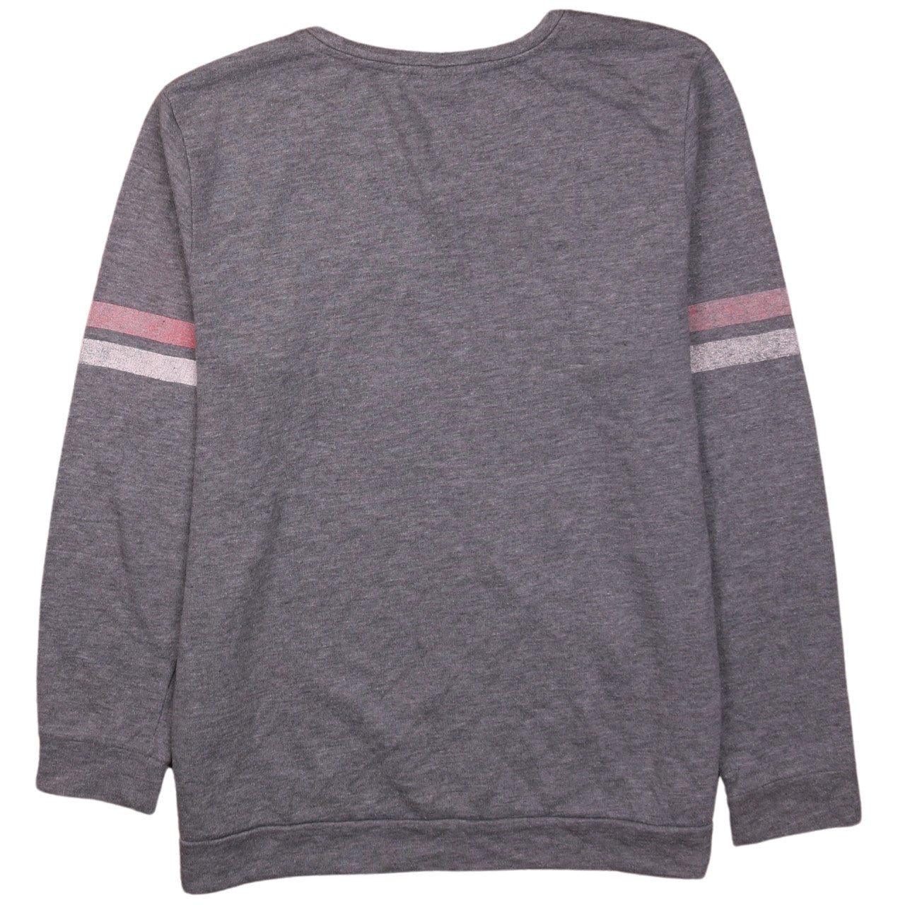 Disney Women Grey Mickey Mouse Pullover Sweatshirt Size 12