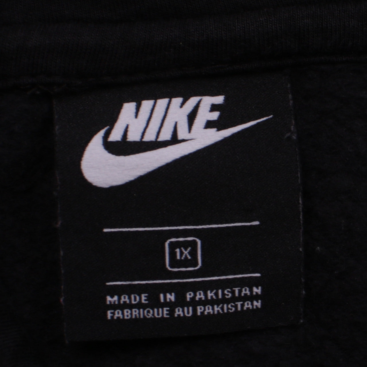 Nike Men's Black Pullover Hoodie 2XL Regular Fit Logo Fleece