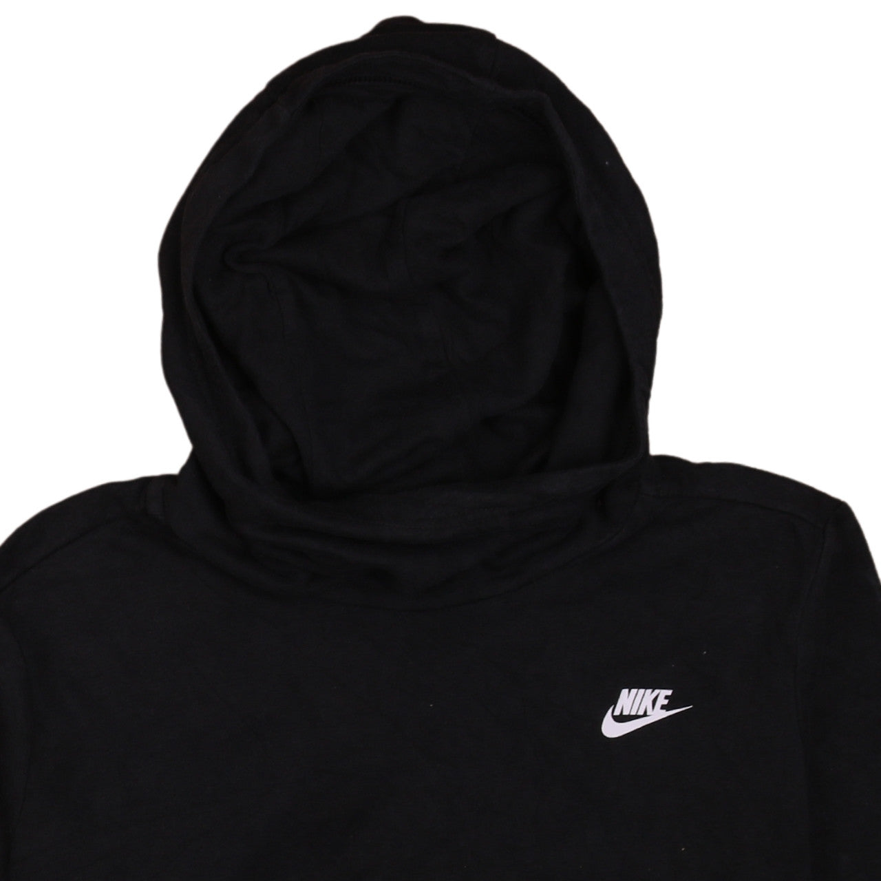Nike Men's Black Pullover Hoodie 2XL Regular Fit Logo Fleece
