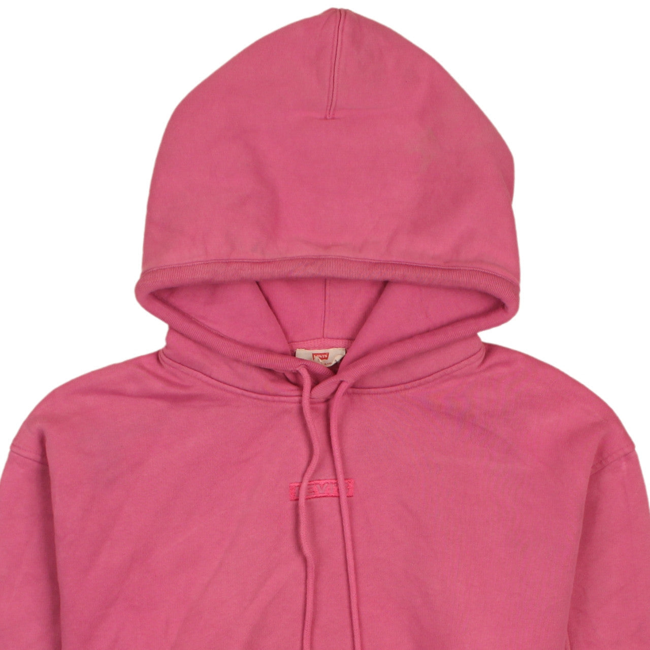 Levi's Women Pink Pullover Hoodie S Cotton Casual Sweatshirt