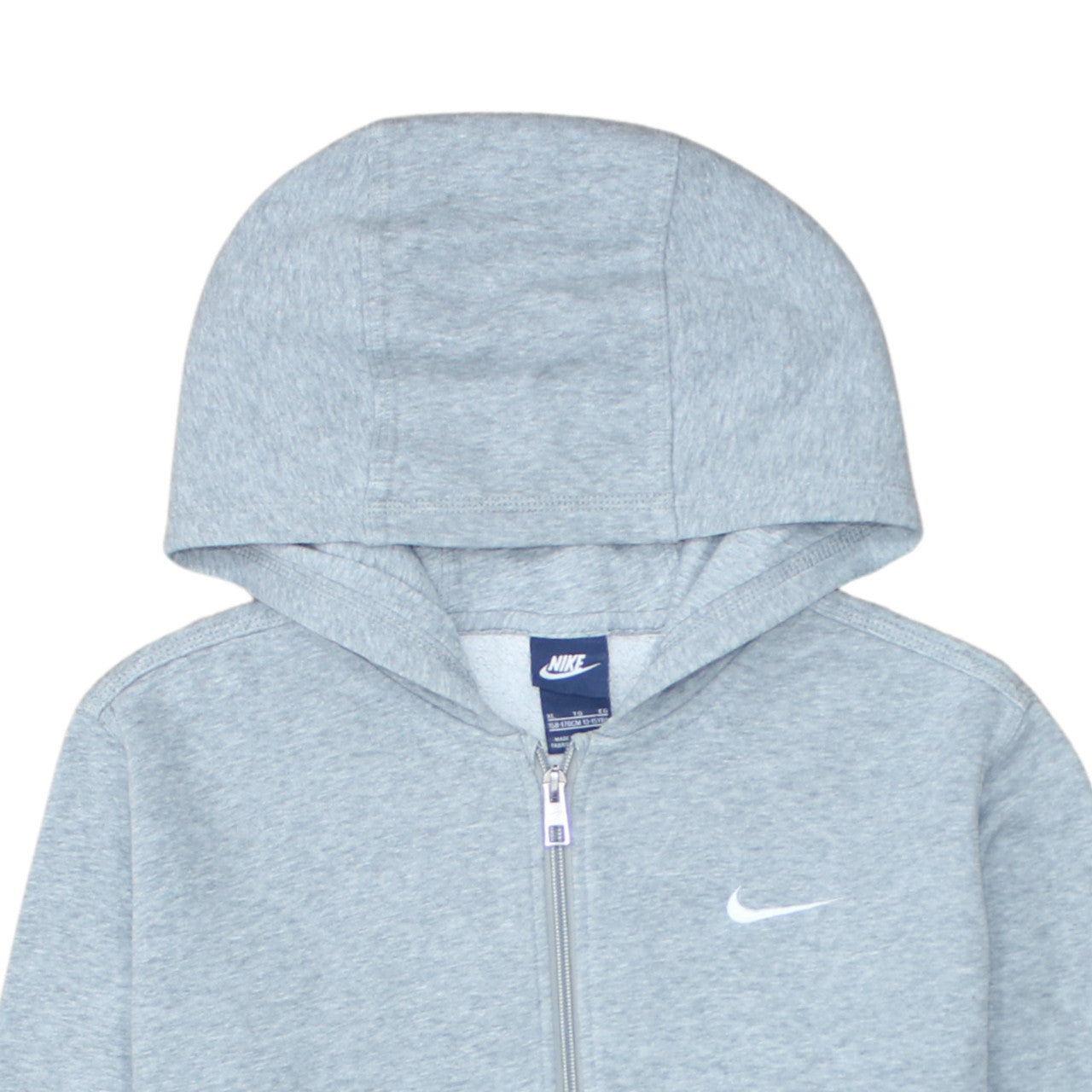 Nike Boys Grey Full Zip Hoodie XL 13-15 Years Hooded Sweatshirt