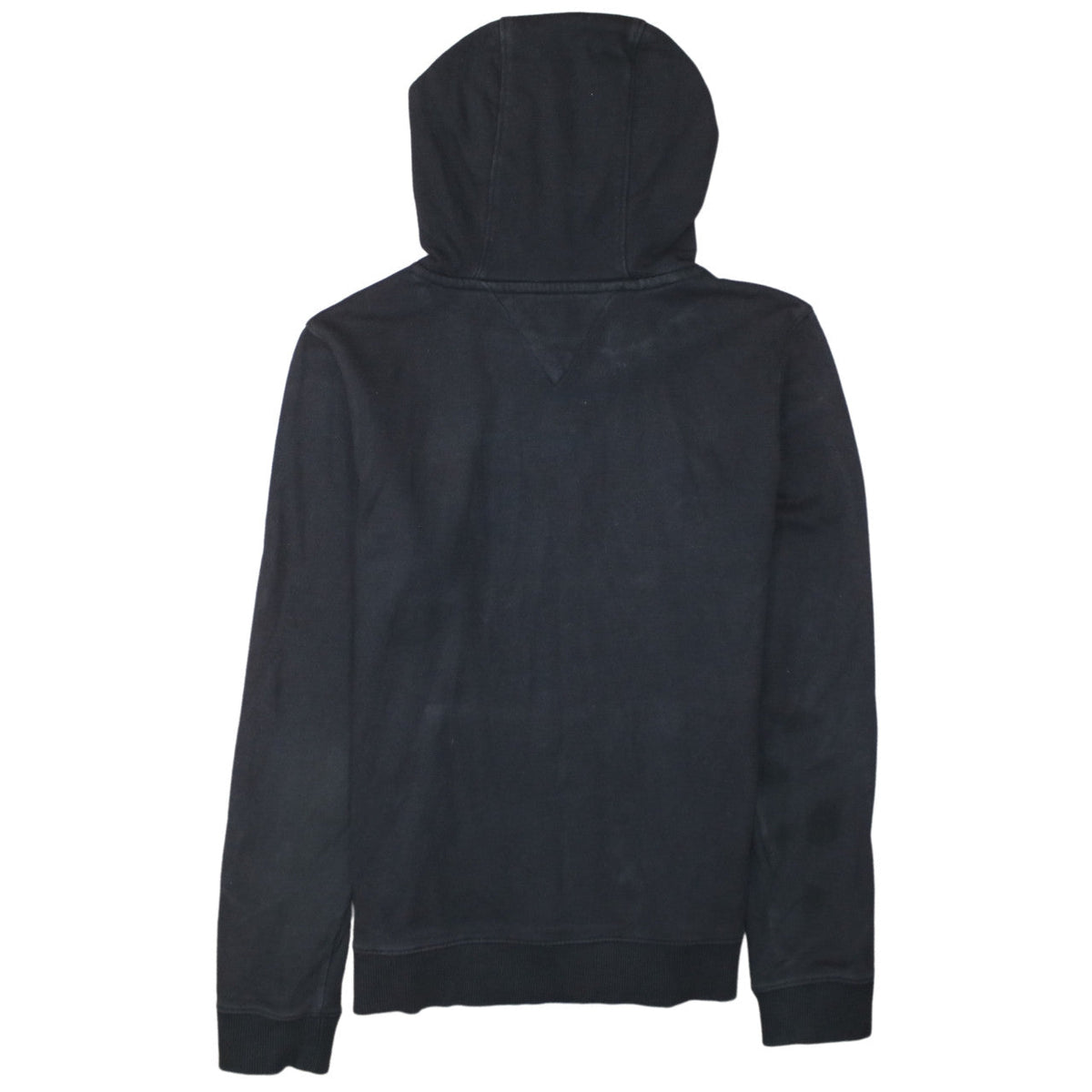 Tommy Hilfiger Boys Black Pullover Hoodie Size 14 Cotton Logo Print