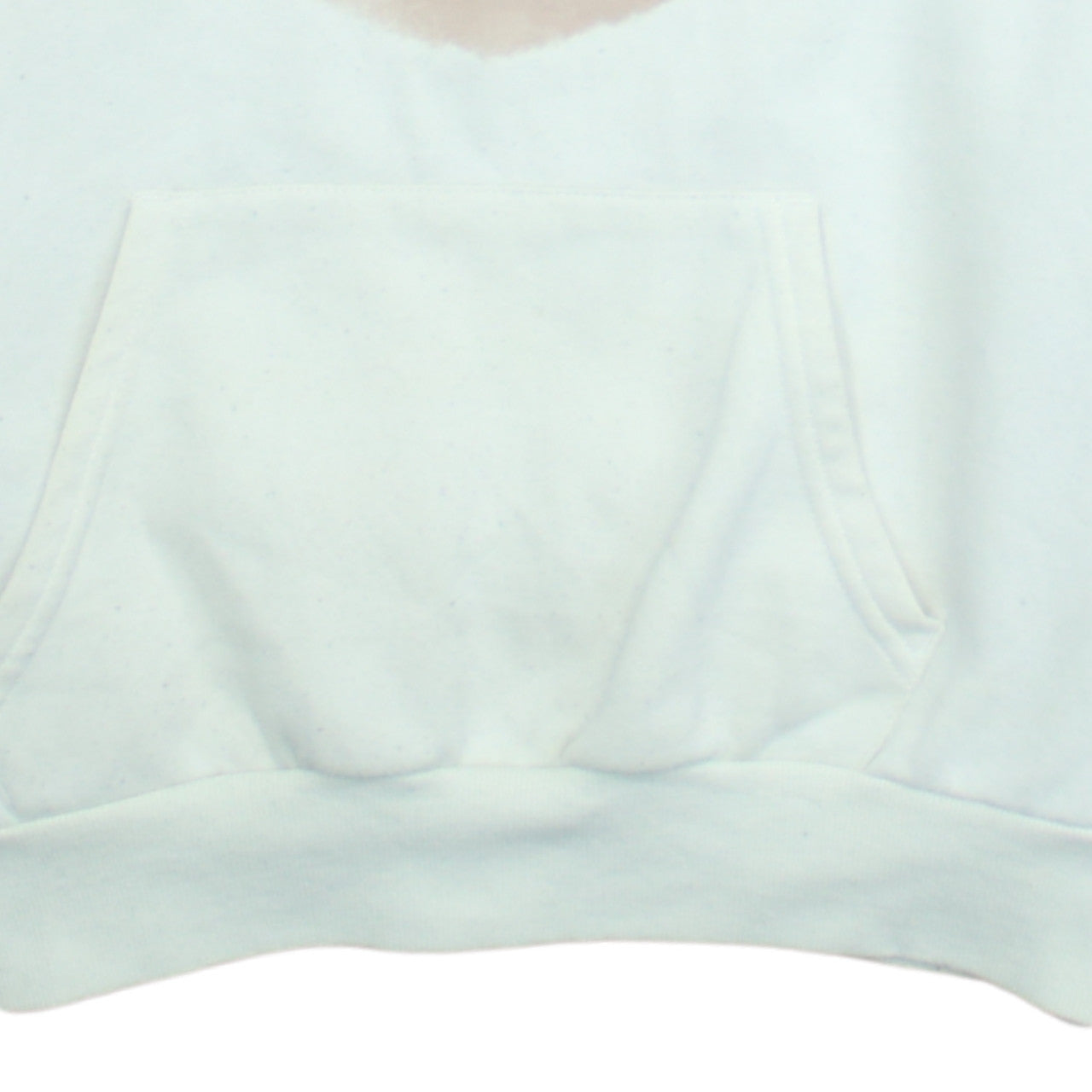 Disney Women White Hoodie With Beige Mickey Design Size L Pullover