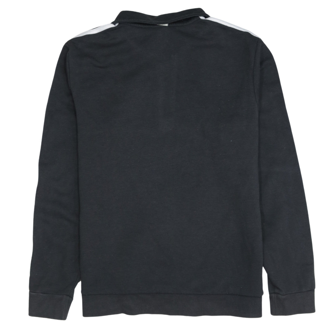 Adidas Womens Black 1/4 Zip Sweatshirt Size 12-14 Fleece Lined