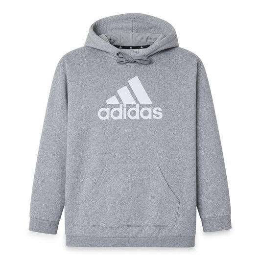 Adidas Women's Grey Hooded Pullover Sweatshirt Size S 8-10