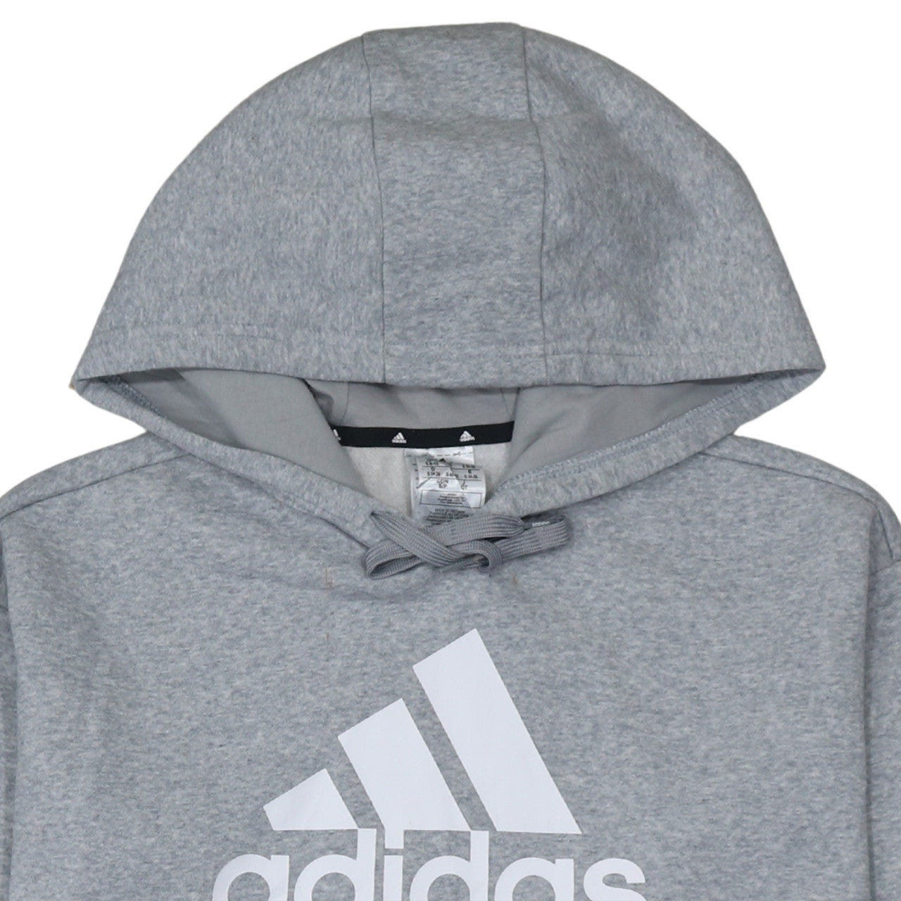 Adidas Women's Grey Hooded Pullover Sweatshirt Size S 8-10
