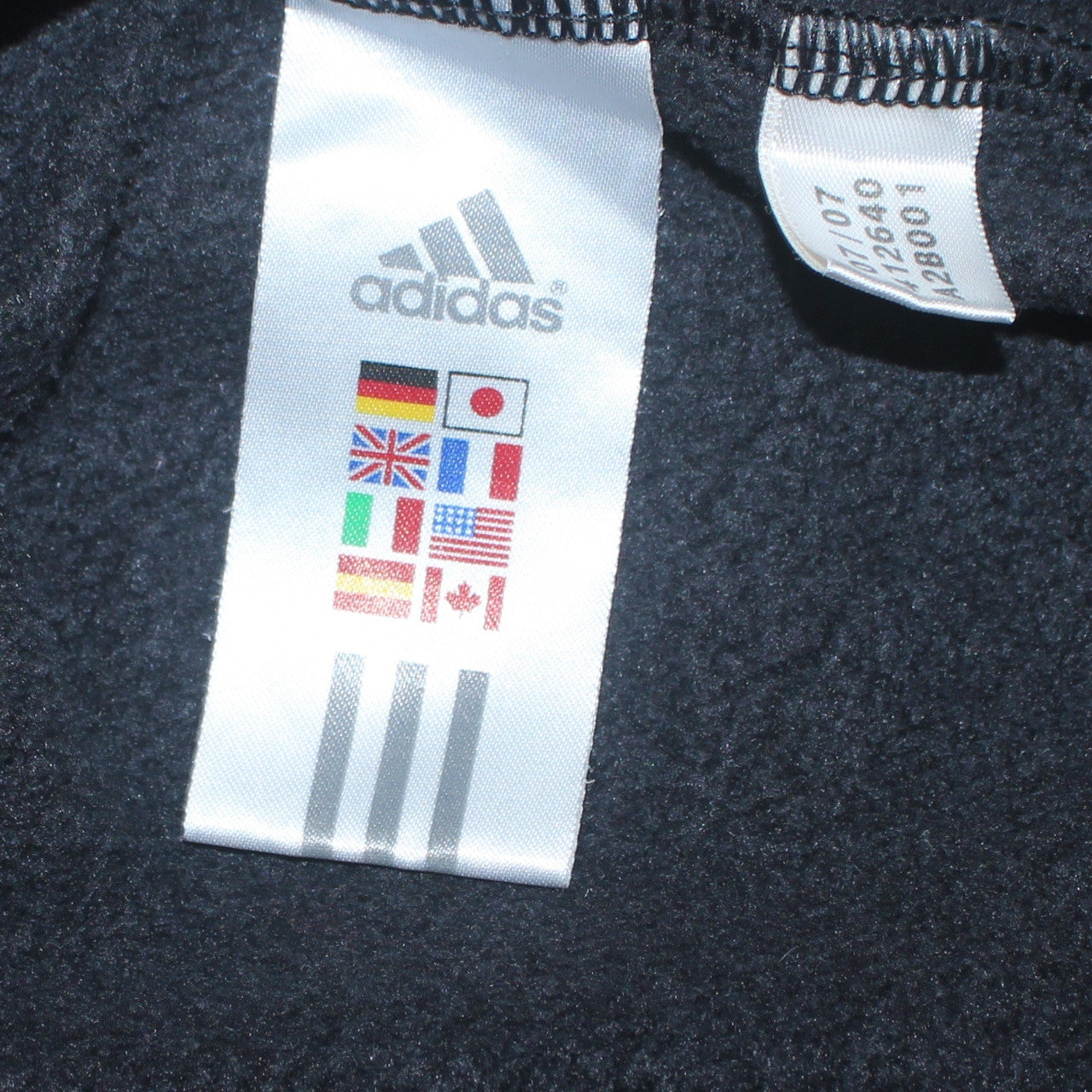 Adidas Men's Black Pullover Hoodie Size S Regular Fit Sportswear