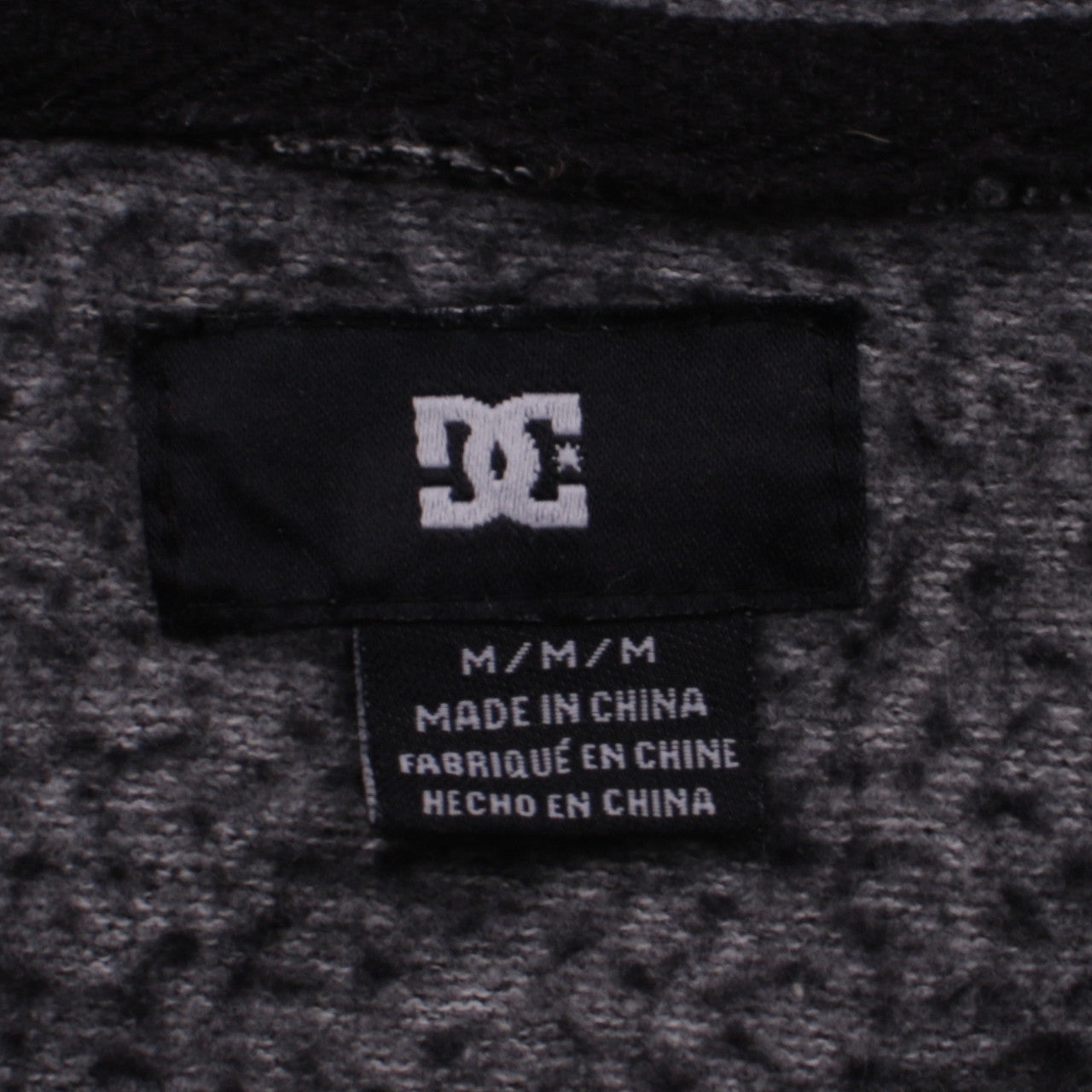 DC Mens Grey Knit Pullover Hoodie Size M Regular Fit