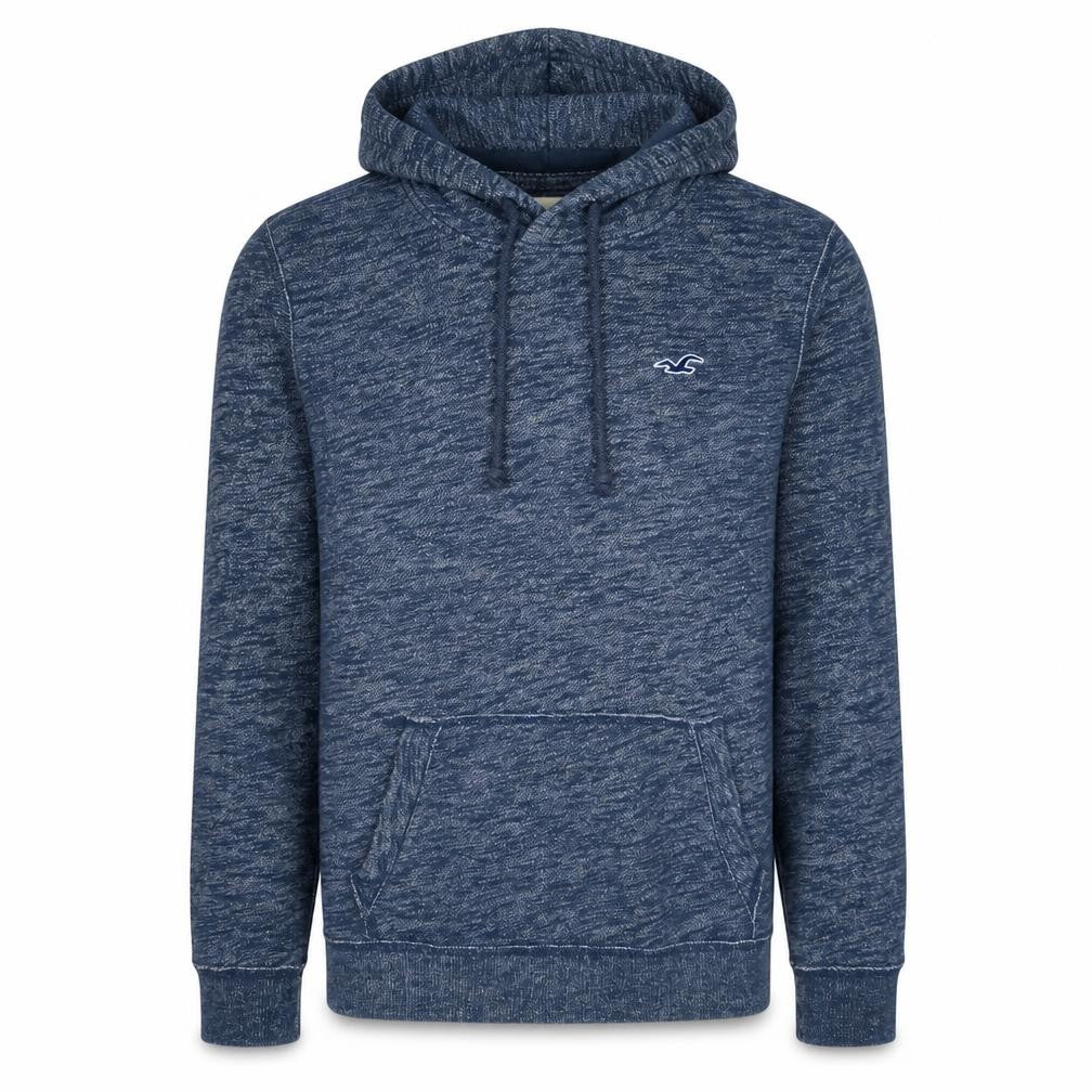 Hollister Men’s Blue Pullover Hoodie Small Logo Classic Fit
