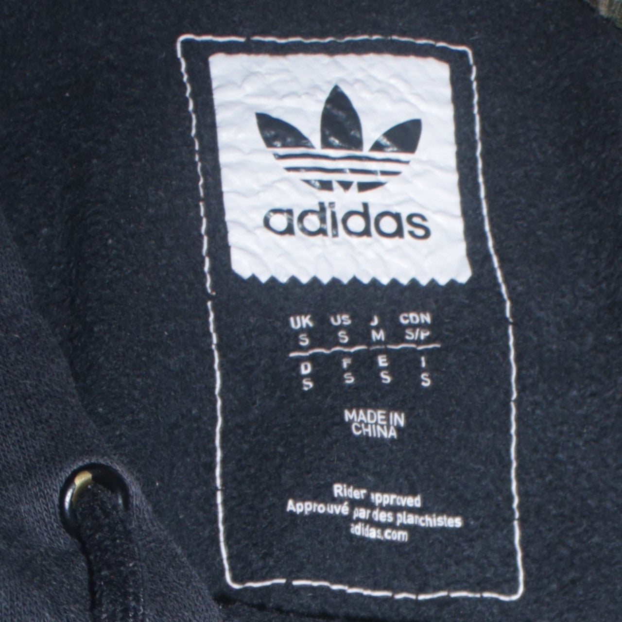 Adidas Mens Black Camouflage Logo Pullover Hoodie Size S