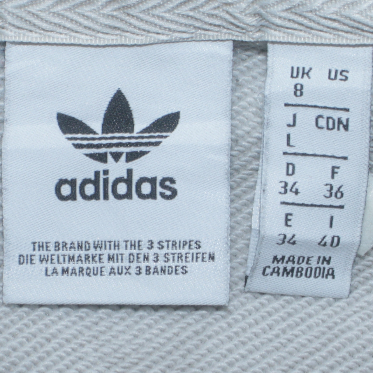 Adidas Womens Beige Orange Colourblock Hooded Pullover Hoodie Size 8