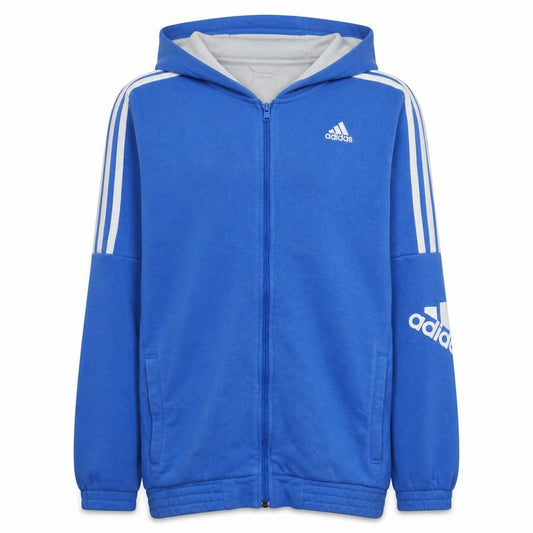 Adidas Men’s Blue Full Zip Hoodie Size M Sports Fleece