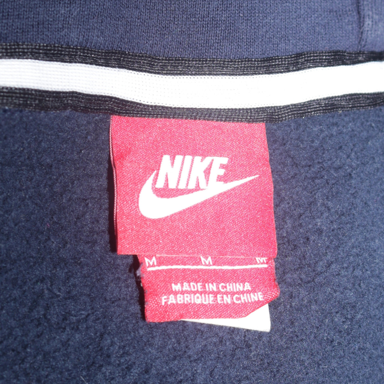 Nike Men's Blue Full Zip Hoodie Medium Fleece Sweatshirt