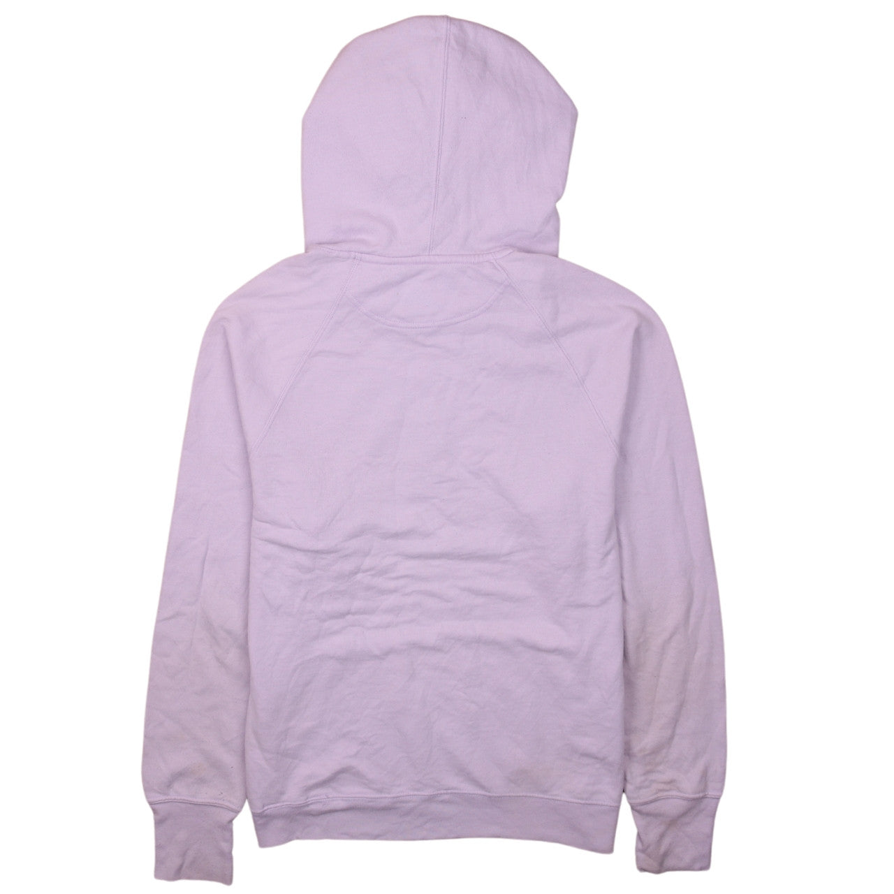 Champion Womens Lilac Pullover Hoodie Size L Logo Print Cotton Blend