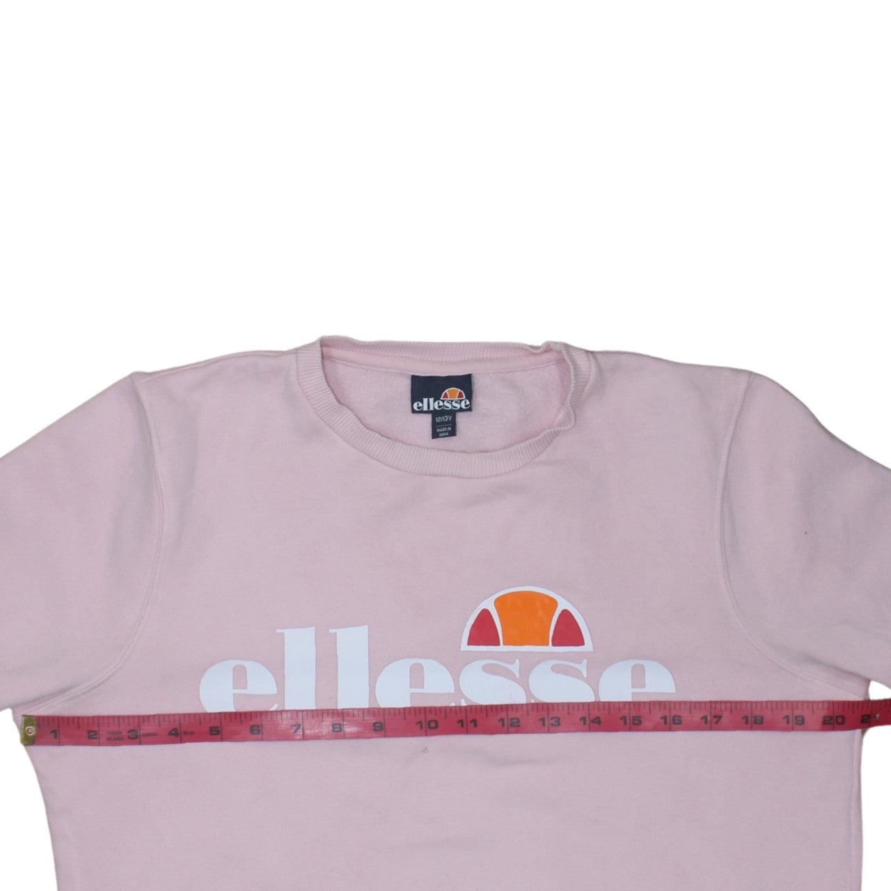 Ellesse Girls Pink Pullover Logo Sweatshirt 12-13 Years Crew Neck Fleece