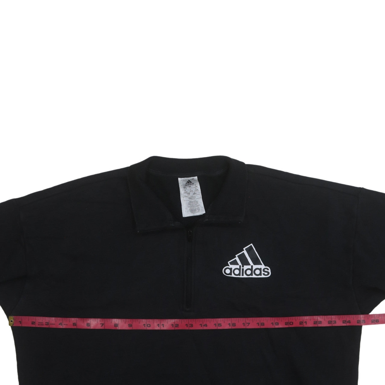 Adidas Women’s Black 1/2 Zip Pullover Sweatshirt L 16-18 Athletic