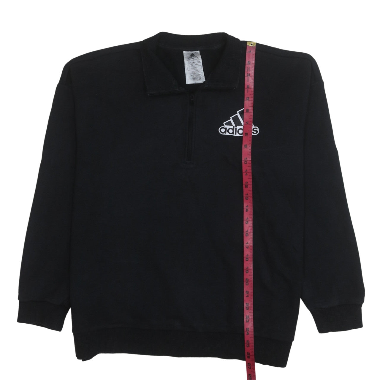 Adidas Women’s Black 1/2 Zip Pullover Sweatshirt L 16-18 Athletic