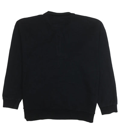 Brand and care label for Adidas Women’s Black 1/2 Zip Pullover Sweatshirt L 16-18 Athletic
