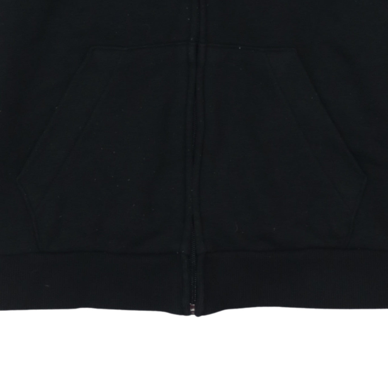 Adidas Women’s Black Full Zip Hoodie Size M with White Stripes