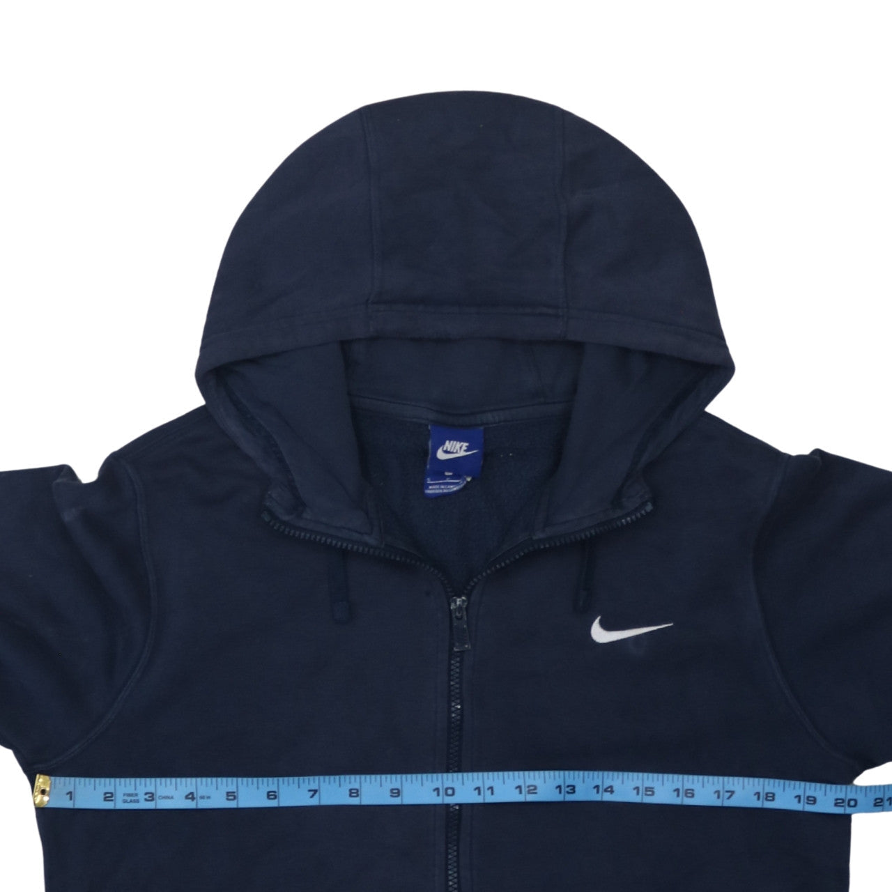 Nike Men's Blue Full Zip Hoodie Small Fleece Sweatshirt