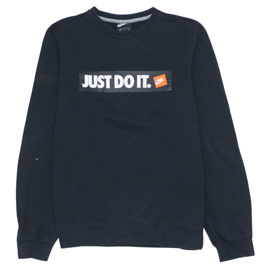 Nike Men's Black Just Do It Pullover Crew Neck Sweatshirt Size S