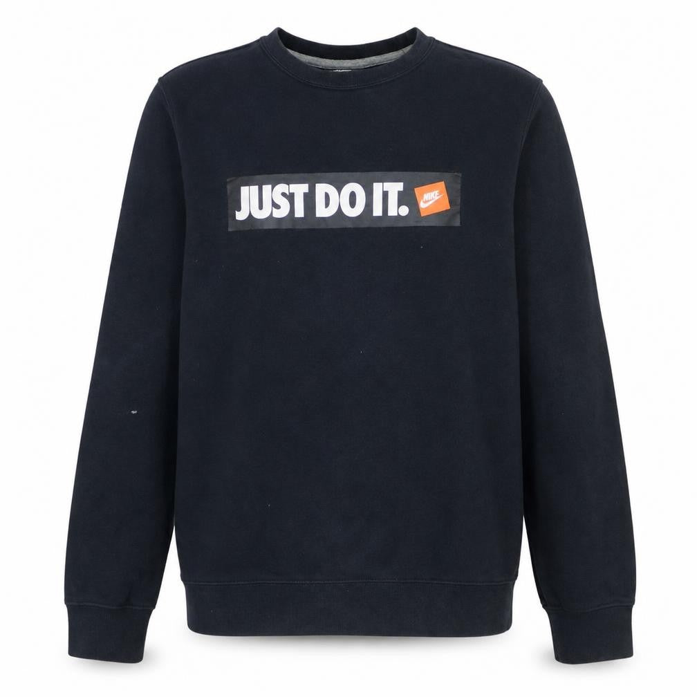 Nike Men's Black Just Do It Pullover Crew Neck Sweatshirt Size S