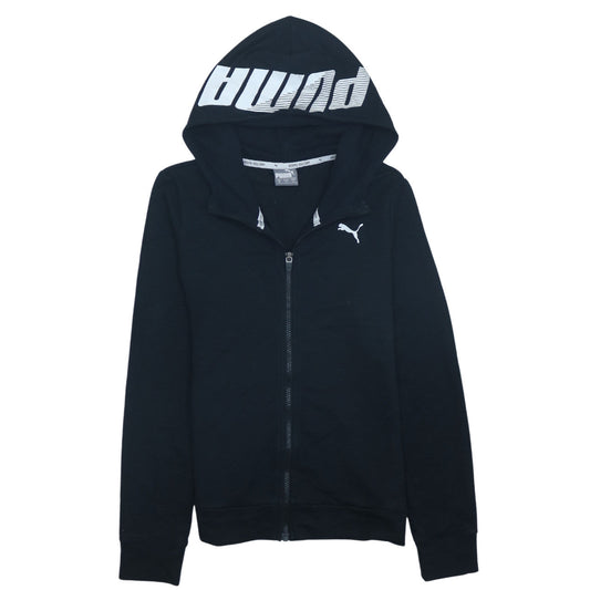 Puma Women’s Black Small Full Zip Hoodie Sweatshirt
